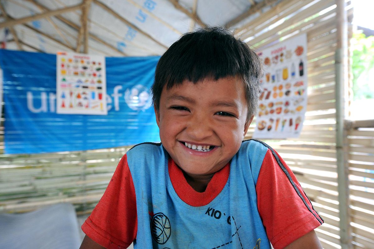 UNICEFwater's tweet photo. Happy Friday from Nepal! 8 months after the earthquake, we're still here ensuring children have safe water + toilets https://t.co/iY7FqEv4z6