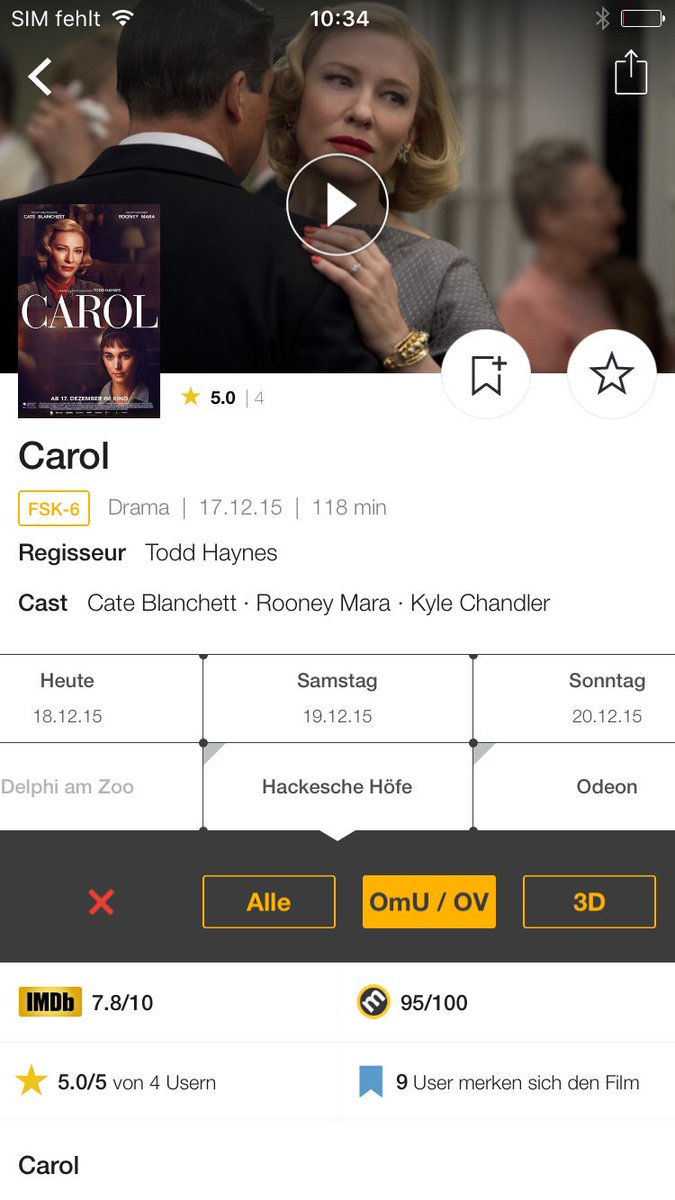 SuperpopcornApp's tweet photo. Danke an alle für Verbesserungsvorschläge: Ab jetzt werden Filme mit Orignalfassung angezeigt! #iOS #Update https://t.co/LSvJ5nzDny