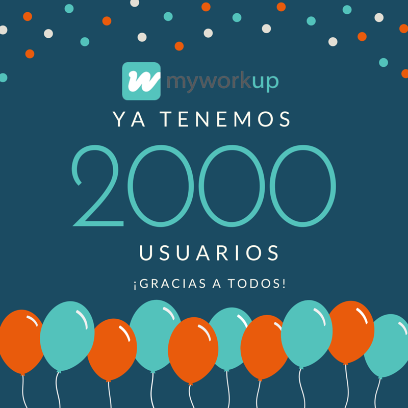 myworkup's tweet photo. Ya tenemos 2000 usuarios!!! #Gracias a todos! #app #usuarios #myworkup #mobilework https://t.co/WWbnE1vPEk
