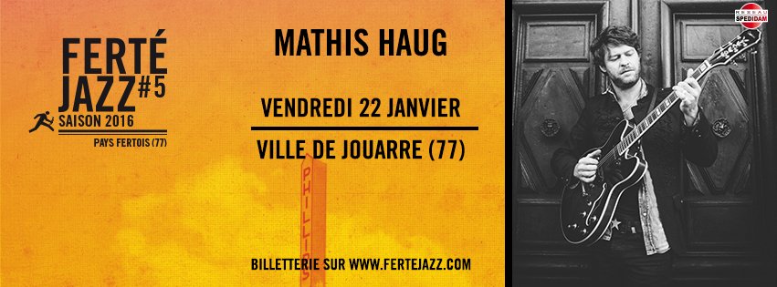 fest2rivieres's tweet photo. #Concert @mathishaugmusic débute la saison 2016 du @fertejazz ! Rdv le 22/01 à 20h à Jouarre ! https://t.co/4iaPaaGQSY