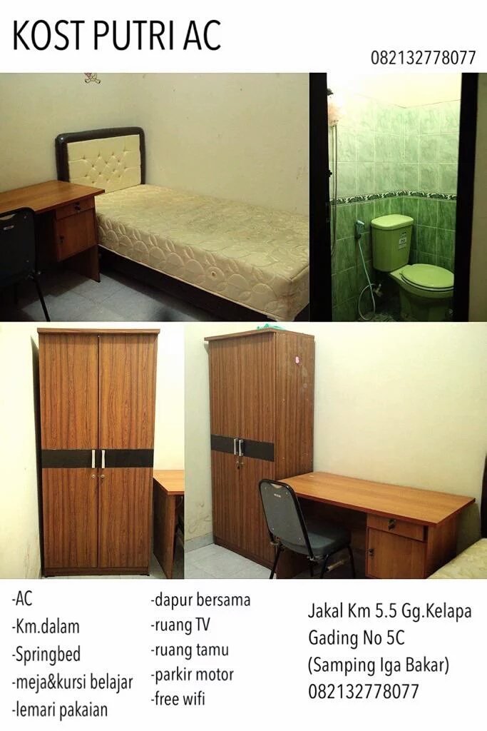 #InfoKost RT <a href="/asiliasy/">Asilia Sy</a>: dekat UGM. Gg. Kelapa gading 5c Jakal km 5 hub: 082132778077