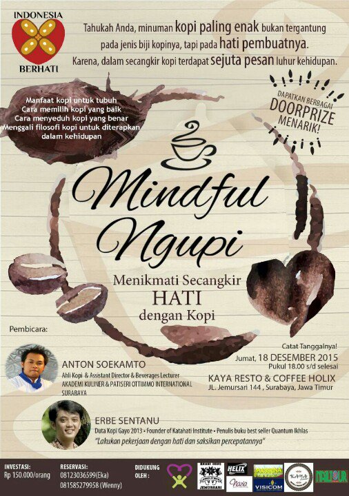 Ngupi sore komunitas #idBerhati bareng <a href="/erbesentanu/">Per-ADAB-an Baru</a>