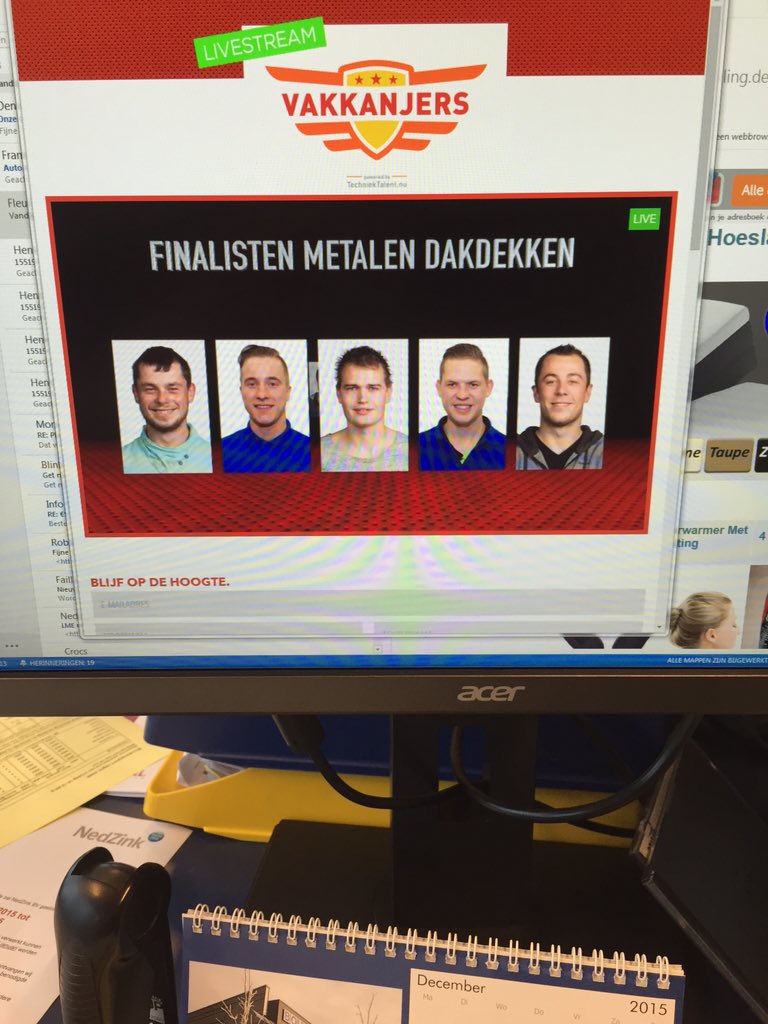 We hebben WEER een finalist Vakkanjers metalen Dakdekkersbedrijf. <a href="/Twantennapel/">Twan Ten Napel</a> proficiat