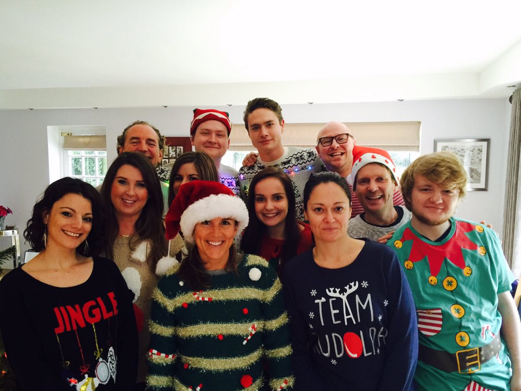 #xmasjumperday at HQ . Missing our boss <a href="/lucy_meck/">Lucy Mecklenburgh</a> 😉