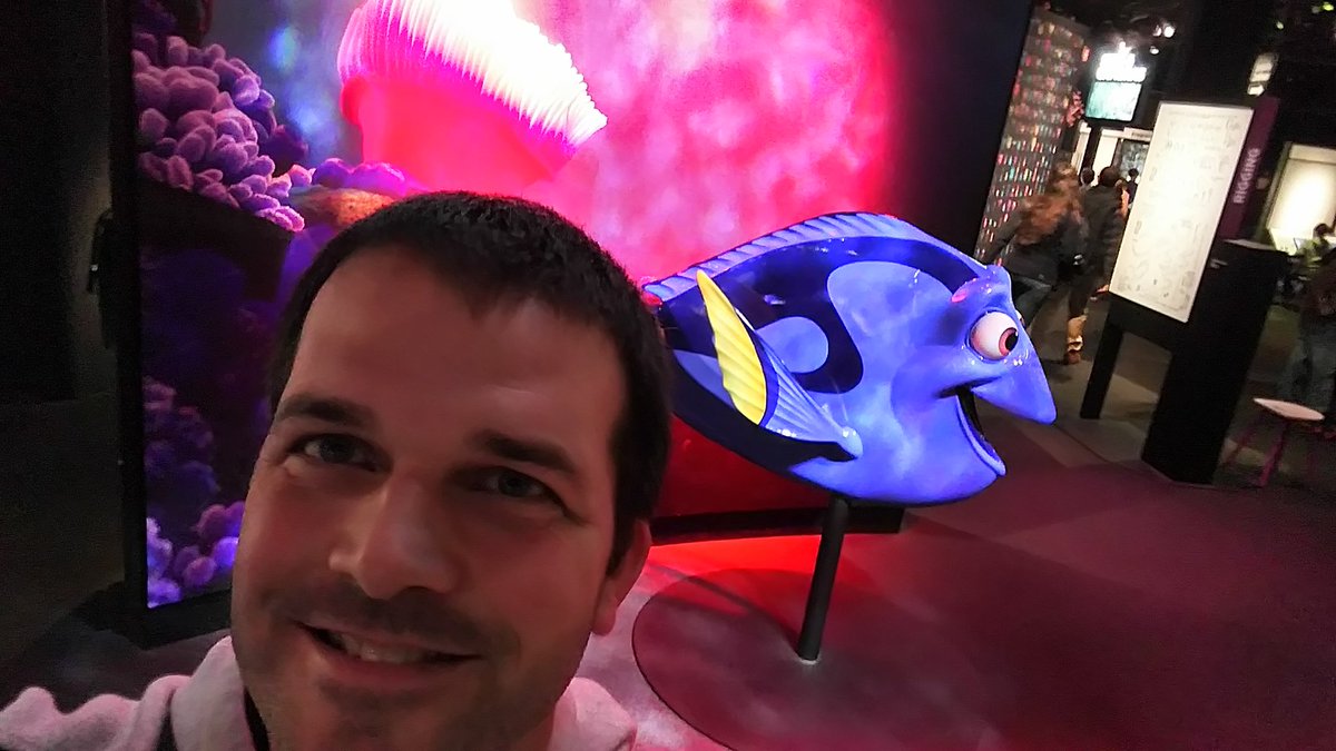 AHSeberg's tweet image. @AHSKennard  Dory selfie! #Pixar #mathandscienceeverywhere #BostonMoS