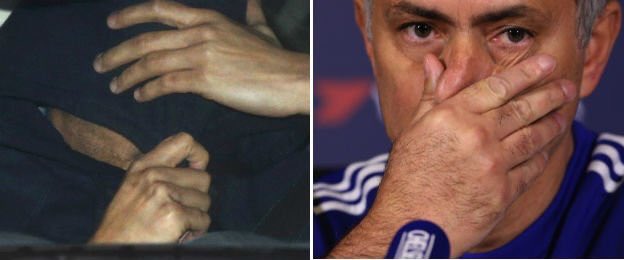 Nowfootball's tweet photo. Jose Mourinho pulled one final trick on the press. It wasn't him in that car. https://t.co/HYvswPYDRD