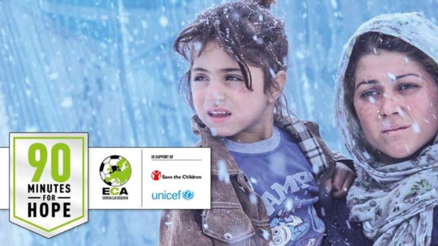kaagentfdn's tweet photo. De Europese clubs schenken samen € 1.3 m aan @save_children & @UNICEF https://t.co/xDkmsJvq8K #90minsForHope #COBW https://t.co/zRzMEC3gwK