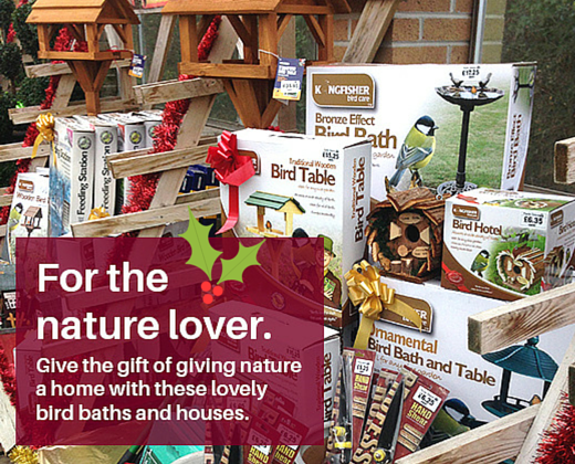 GrownDirect's tweet photo. These adorable bird baths &amp; houses are the perfect alternative gifts for nature lovers. #GiveNatureAHome #Christmas https://t.co/4s8aApjQGD