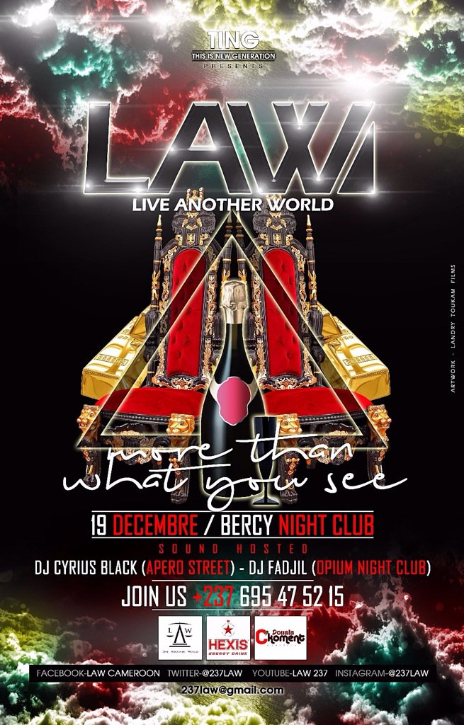AubinLoic's tweet photo. EVENT : LA SOIRÉE LAW (LIVE ANOTHER WORLD) https://t.co/M0yOyiqZkK @237law Tomorrow At Bercy Night Club 🔥🎉 #Team237 https://t.co/RfKatwkUq4