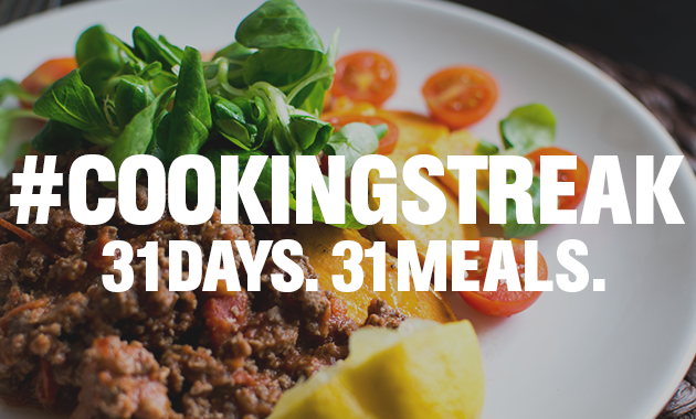 Can you cook one meal a day for 31 days? Join the #CookingStreak challenge: spr.ly/6019BpY7L