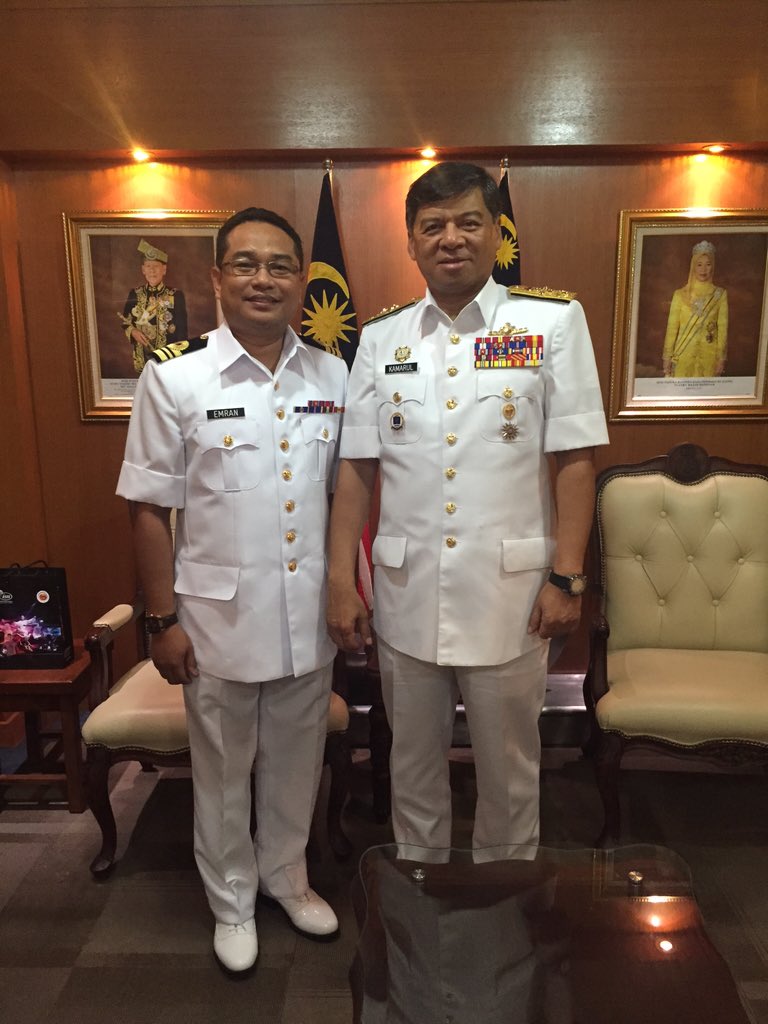 Kunjungan hormat kpd Chief of Navy.Terima Kasih atas kesudian Dato Seri menerima kunjungan Penembak Negara dr TLDM