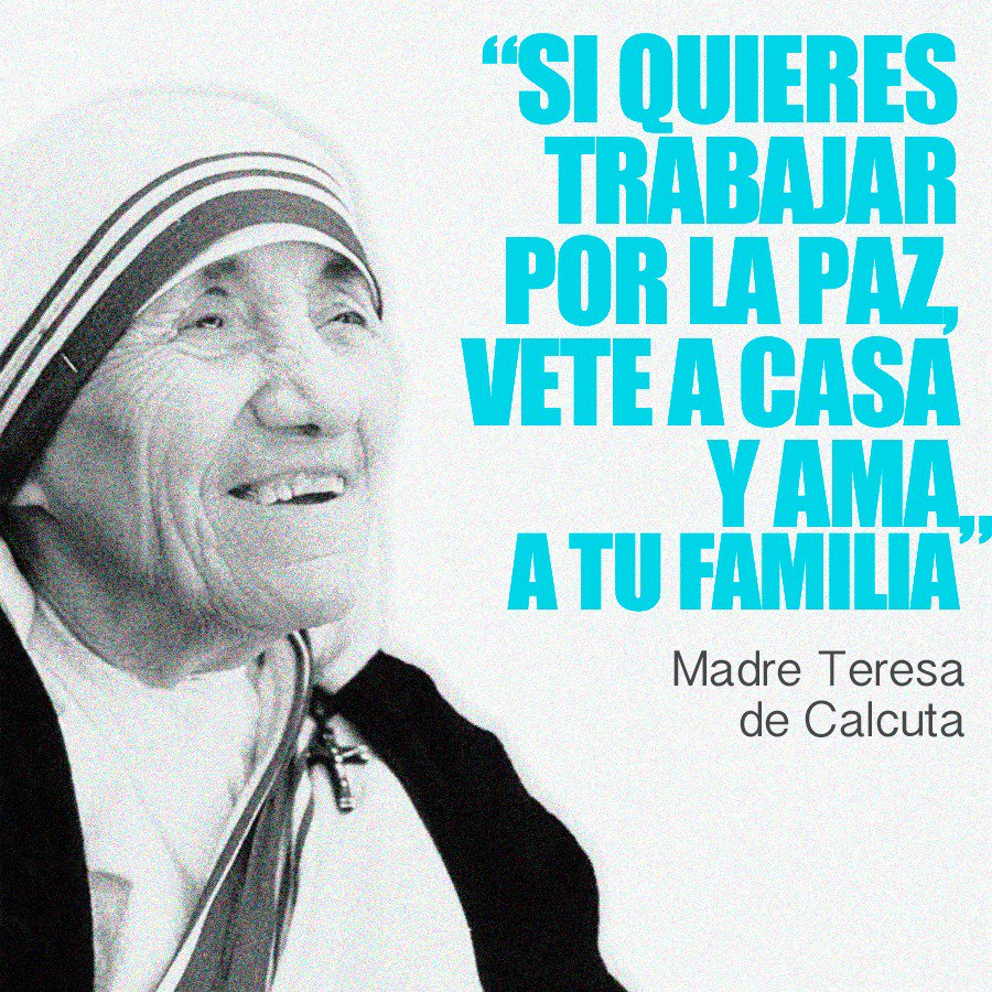 Image result for madre teresa de calcuta ama tu familia