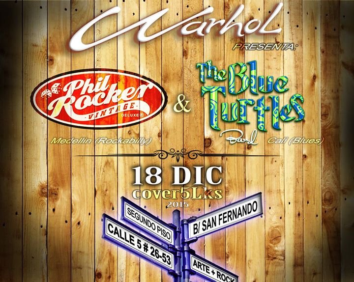 TheBlueTurtles's tweet photo. Hoy Rockabilly y Blues a la tarima @PhilRocker1 y @TheBlueTurtles en Warhol Bar Cali@COLBlues#BluesColombiano https://t.co/ys16nNUHPK