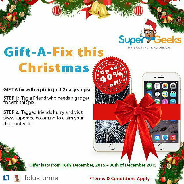 sephoru's tweet image. Gift someone with up to 40% discount on any repair this Christmas. #Fixmas #TechGift #TechSanta #GIFTAFIX