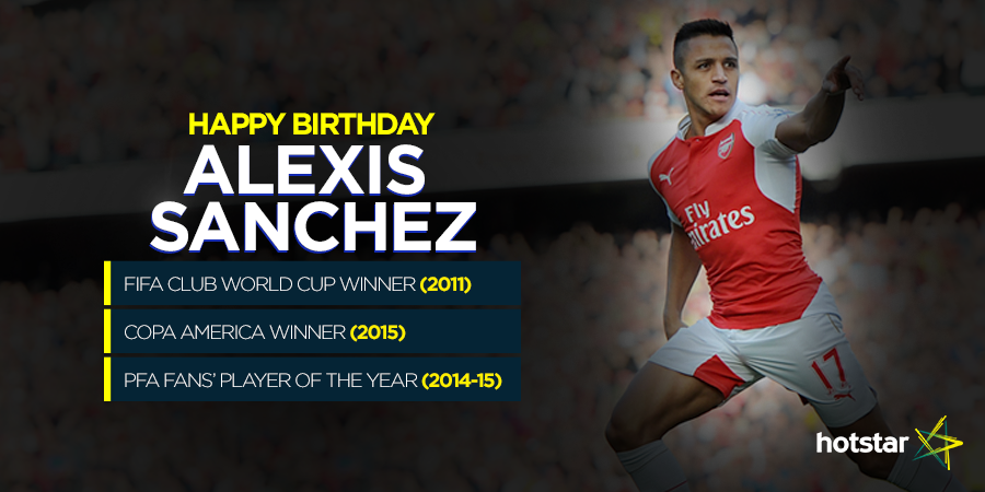 Here s wishing the Chilean and sensation a happy birthday! 
