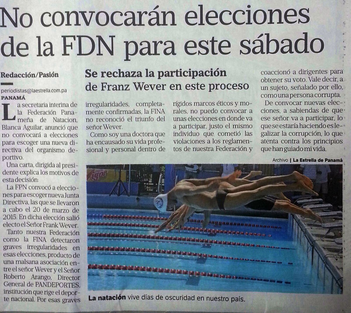 PanamaDeporte's tweet photo. Rechazan participación de #FranzWever en nuevas elecciones de la FPN ► https://t.co/QWCZWVK3HB #FranzWeverVeteYa! https://t.co/1edwTyQB3A