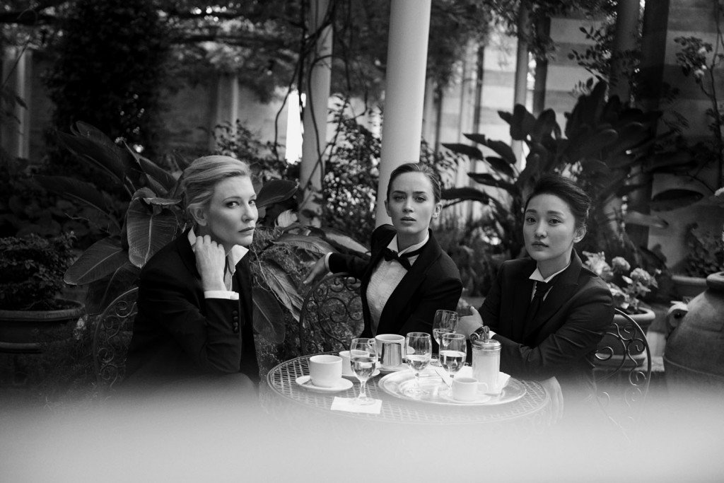 isaroch's tweet photo. Women in suits 2 by #PeterLinbergh    #CateBlanchett #EmilyBlunt  #ZhouXun #photography #art #fashion https://t.co/ZbKTrTWhes