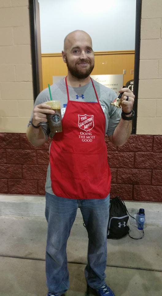 SGFPolice's tweet photo. Officer Pearson got in on the @sgfsalvation bell-ringing, too! #prayersforpearson https://t.co/osVQfD7htI #SGF https://t.co/POxydp8A4F