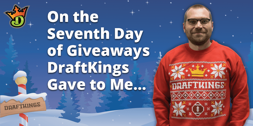DraftKings's tweet photo. Enter to win 1 of 3 DK ugly sweaters!
🎁Follow @dkplaybook
🎁RT
Ends at 4pm EST!
https://t.co/k9Vgqfkufh https://t.co/wsJeBkl4z5
