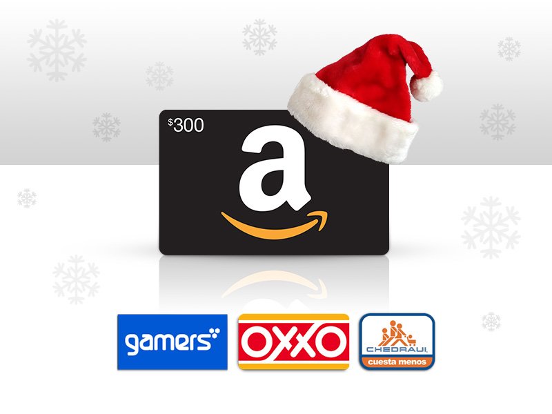 tarjetas de regalo amazon oxxo