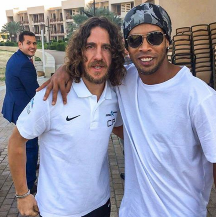 Nostalgia: Puyol ja Ronaldinho kohtuvad uuesti