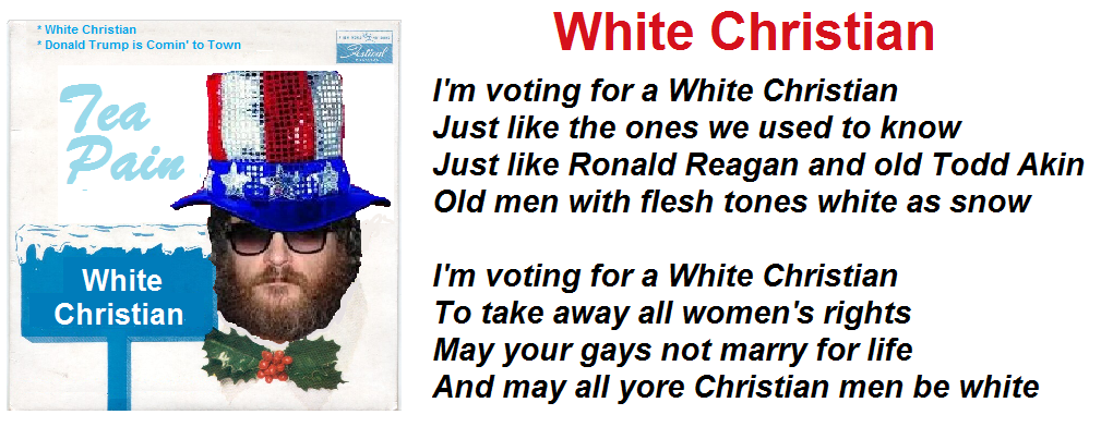 TeaPainUSA's tweet photo. Merry War on Christmas, y'all! Today's #FridayRap is a "white-hot" remix of a Christmas Classic! https://t.co/GHrR3zxyey