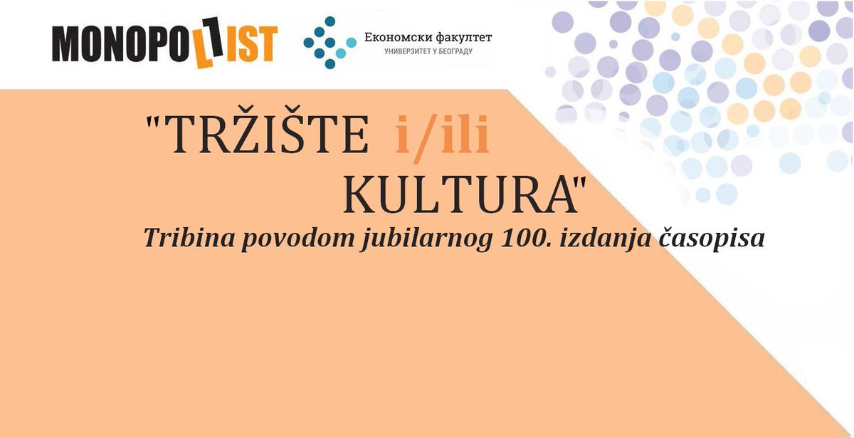 MonopolList's tweet photo. JUBILARNO #STOTO IZDANJE #MonopolList-a! Dođite u ponedeljak od 18:30 u Profesorsku salu da uzmete svoj primerak! https://t.co/QJuBy4k66h