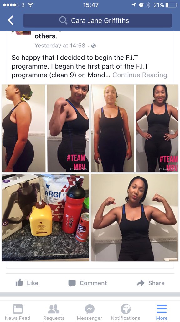 ForeverLivingCJ's tweet photo. Look at these results my team member Donelle Mickolo has achieved from the C9 prog... 11lbs and 12inches all over! https://t.co/Wp6Oe5KDrU