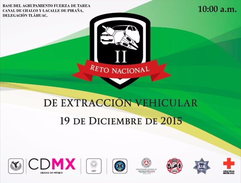 VoluntariosERUM's tweet photo. Buen díahoy iniciamos con la primera parte del #RetoNacionalExtraccionVehicular Vamos a dar el máximo #voluntarios https://t.co/gC4u0RIDky