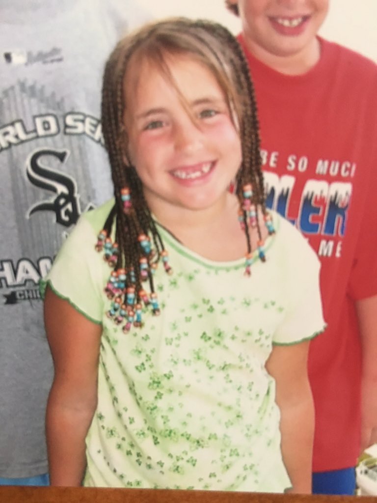 happy 17th birthday to my little sister #nicehair #coolbeads @gianna_marzano3