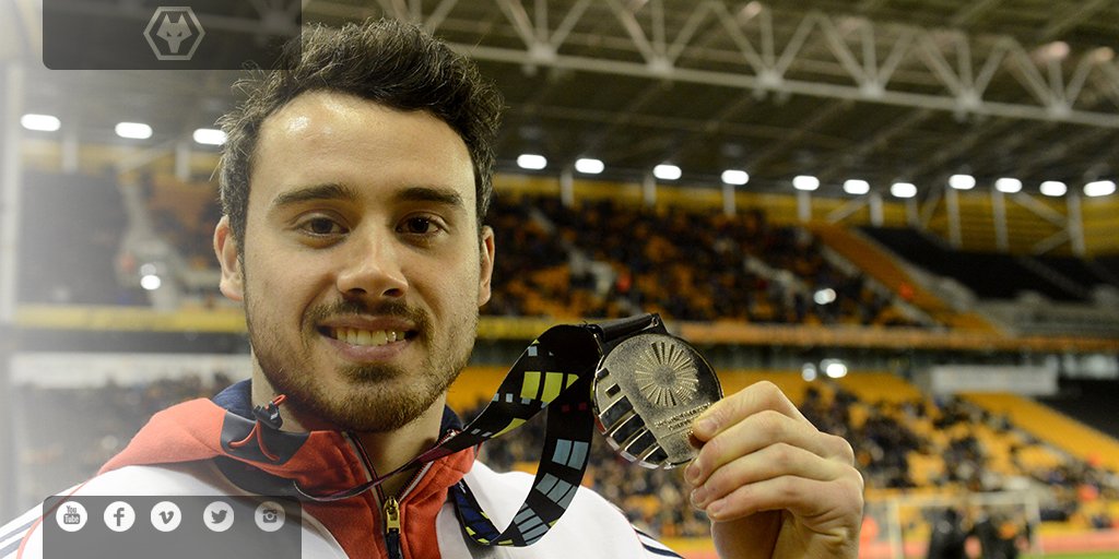 Wolves's tweet photo. Thanks to @Kristian_Thomas for being guest at last night's game and bringing along his World Champs silver medal. https://t.co/PCqOvsjHZQ