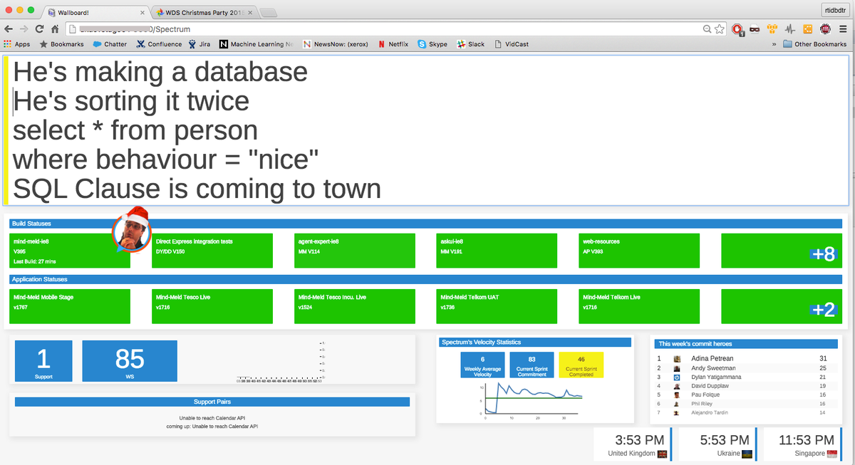 WDSDevelopers's tweet photo. You have to love an Xmas wallboard https://t.co/RpgSaUDfx3