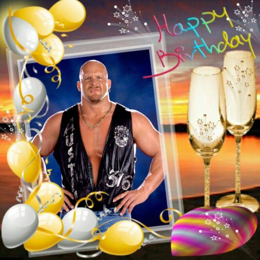 Happy 51th birthday Stone Cold Steve Austin 
