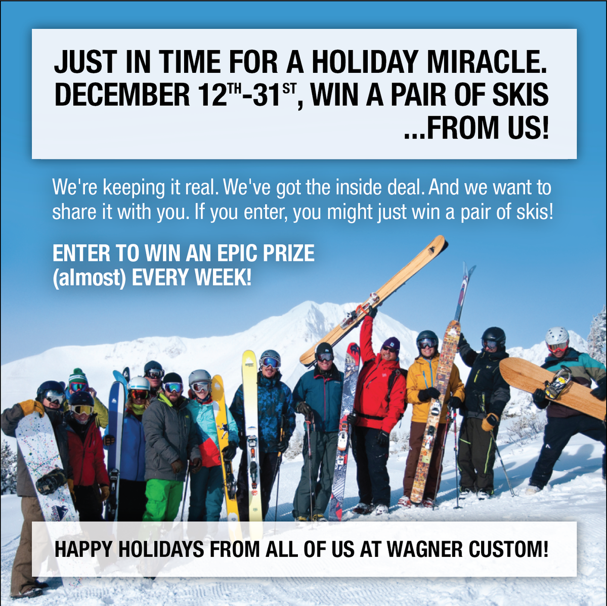WagnerCustom's tweet photo. That's right! We're giving away a pair of #wagnerskis! Enter to #win here https://t.co/GpeHwKmrdZ. #customskis https://t.co/8o4p6hZdPM