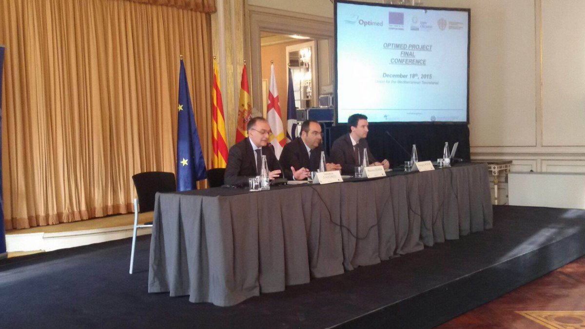 OptimedProject's tweet photo. @OptimedProject - funded by @ENPICBCMed - Final Conference today in Barcelona at @UfMSecretariat https://t.co/EICfI4VY4J