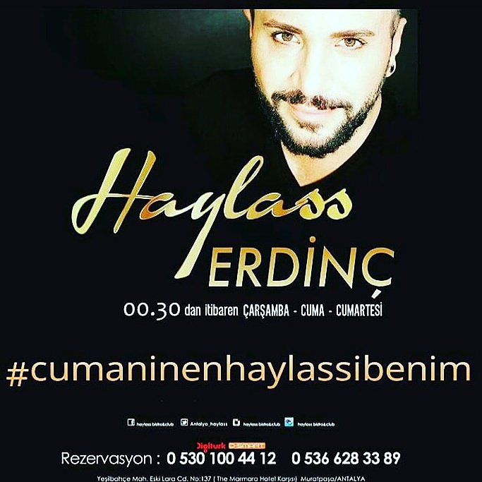 Antalya Haylass Club
Rez.: 05301004412
#cumaninenhaylassibenim