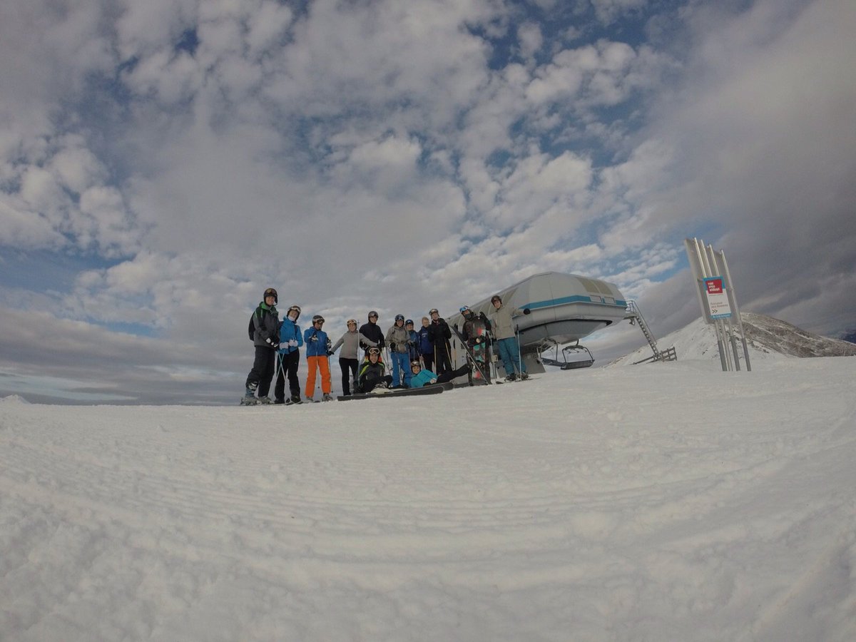 Top eerste dag op de skireis!