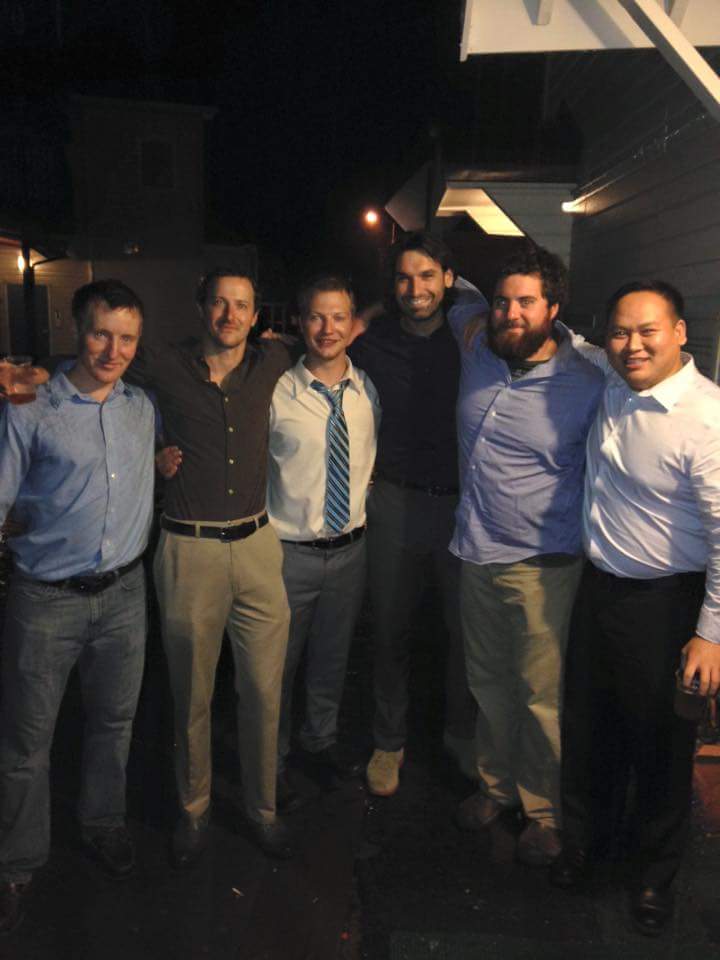 Vuuster_'s tweet photo. @humboldtstate 2010 grads in Petersburg, AK for a wedding! Started as strangers, graduated as brothers 👊 #HSU15 https://t.co/oQCXyNNepp