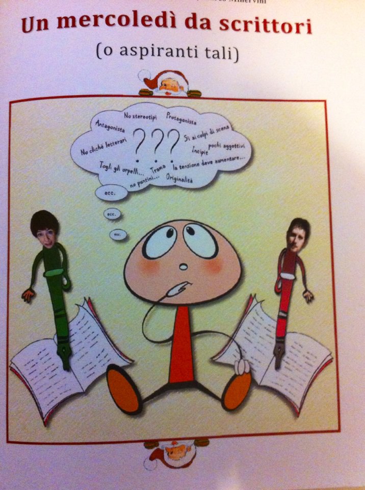 ricgazza's tweet photo. Il regalo bellissimo che io e @Silvinoli abbiamo ricevuto dagli alunni del nostro corso di scrittura. https://t.co/Kp4UQDj2az