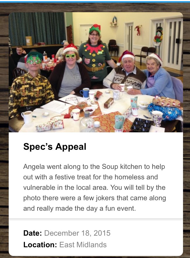 'Specs Appeal' <a href="/asdahysongreen/">community champion</a> joins St Pauls Church soup kitchen asdafoundation.org/christmasgrants