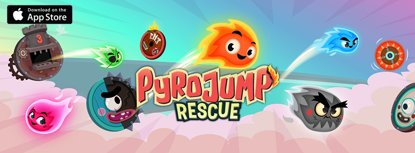 This week we're playing Pyro Jump Rescue by @pinpinteam! bit.ly/1Mlt3ma