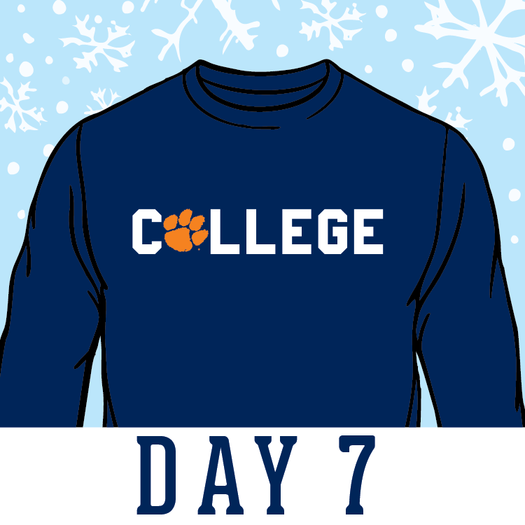 TTGrafx's tweet photo. Today's #12DaysOfChristmas giveaway: College LS #ComfortColors shirt! RT for your chance to win! #ClemsonChristmas https://t.co/Nz4jkgywtH