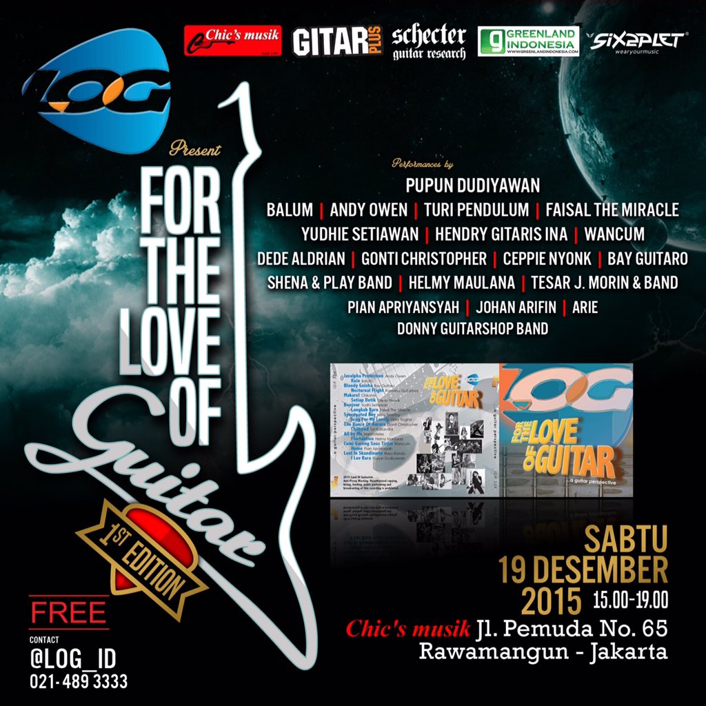 Oke sekian dl bahasan mimin, mesti istirahat n siap2 buat #ForTheLoveOfGuitar bsk. Dtg ya guys, dijamin pecaah :)