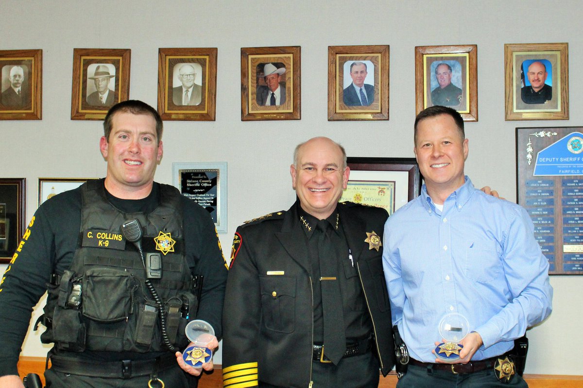 Sheriff Ferrara promotes Deputies Craig Collins and Dan Schick to Sergeant.  #Congratulations guys! #SolanoSO
