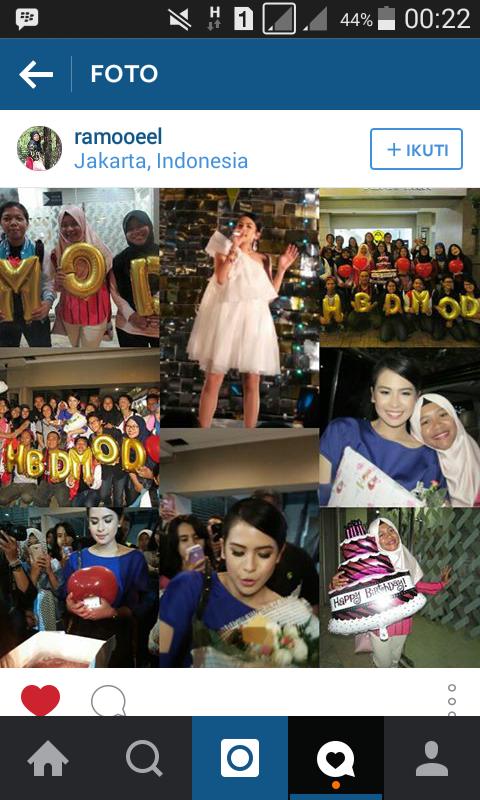 maudearsID's tweet photo. Tadi kak @maudyayunda abis perform, trs dikasih surprise party sama Maudears! Wah love you dears♡ #maudy21thbday https://t.co/puSDv5Gjne