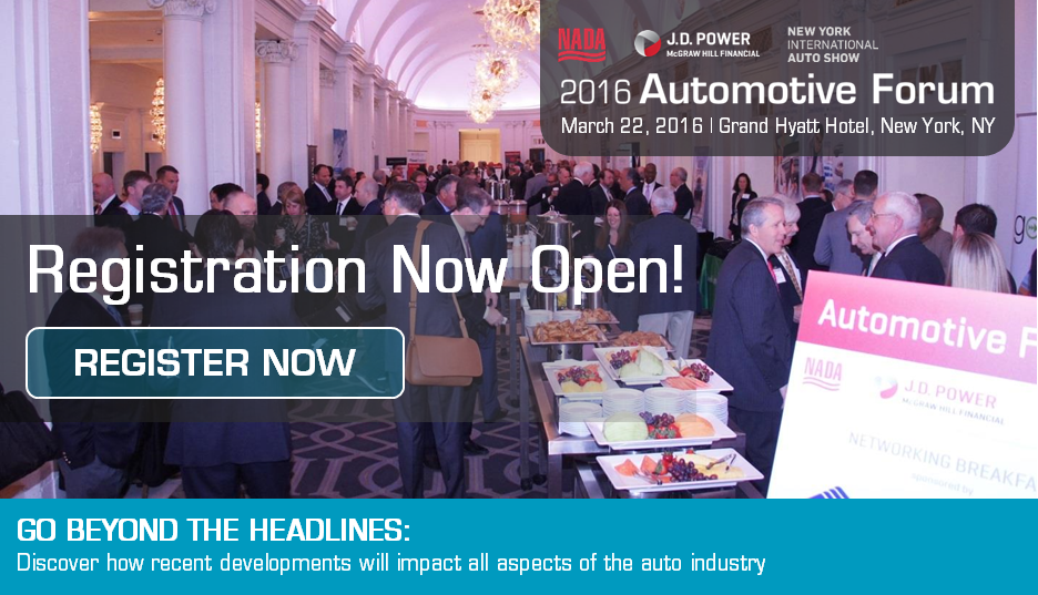 JDPowerAutos's tweet image. ATTN #AutoProfessionals: 2016 #NYAutoForum registration now open! bit.ly/1NXE9TE @NADAUpdate @NYAutoShow
