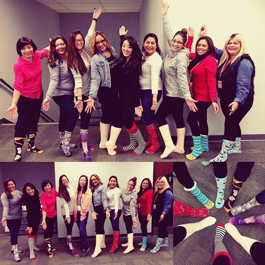 barbie on Twitter "PreChristmas crazy sock day at work!!!! christmas