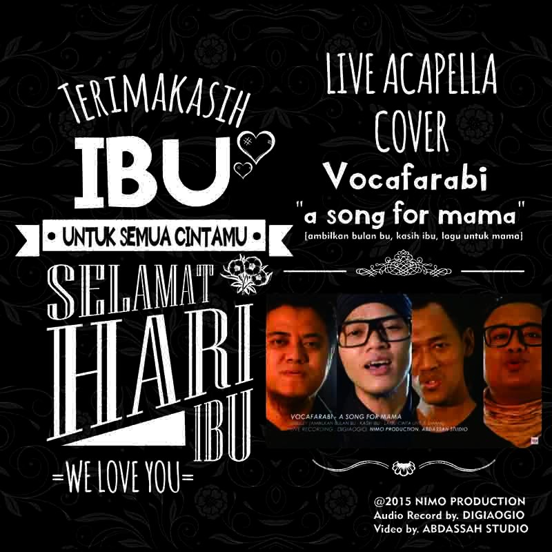 video acapella live cover terbaru dari <a href="/VocaFarabi/">VOCAFARABI #NIMO</a> spesial hari ibu medley a song for mama
youtu.be/abm-5TIXhKo