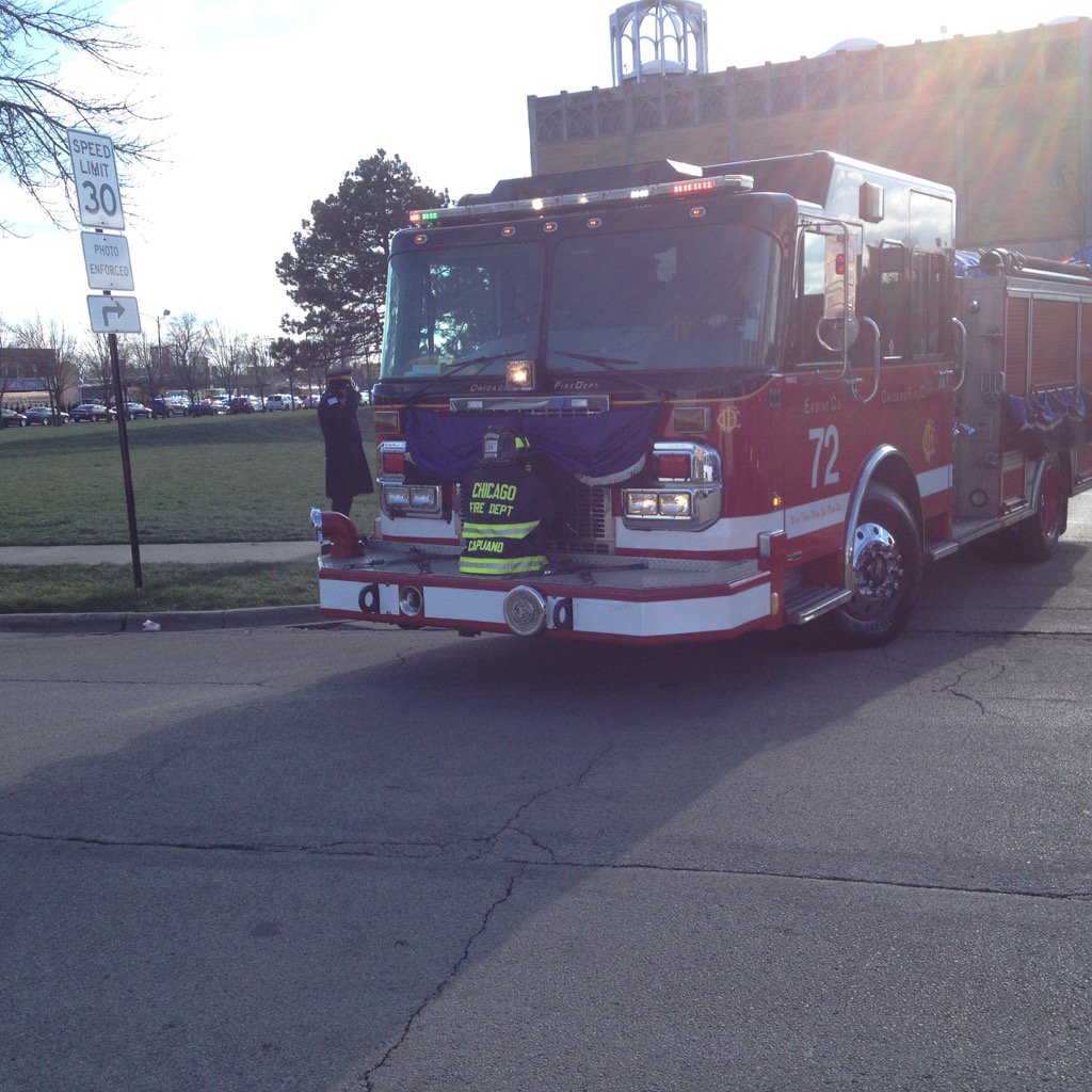 Funeral procession for Dan Capuano leaves St Rita on way to Holy Sepulchre Cemetery