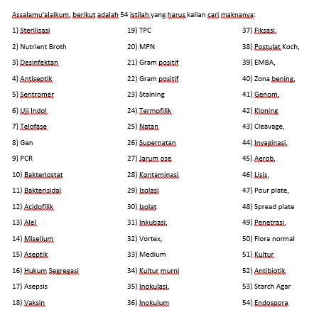 DNA_uin's tweet photo. (18/12/15) Seleksi Genom tahap 1 masih ada lagi, yaitu tugas log book untuk mencari istilah berikut ini https://t.co/iczMA5oCZP